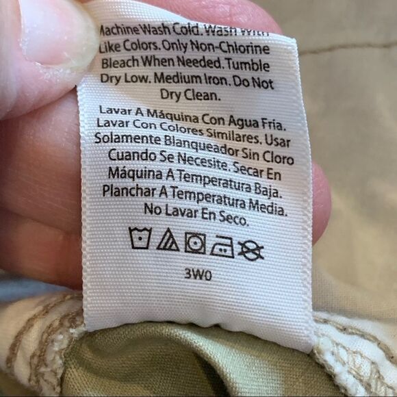 George Men's cargo side pockets flat front tan khaki slight stretch shorts 44 - Picture 10 of 10